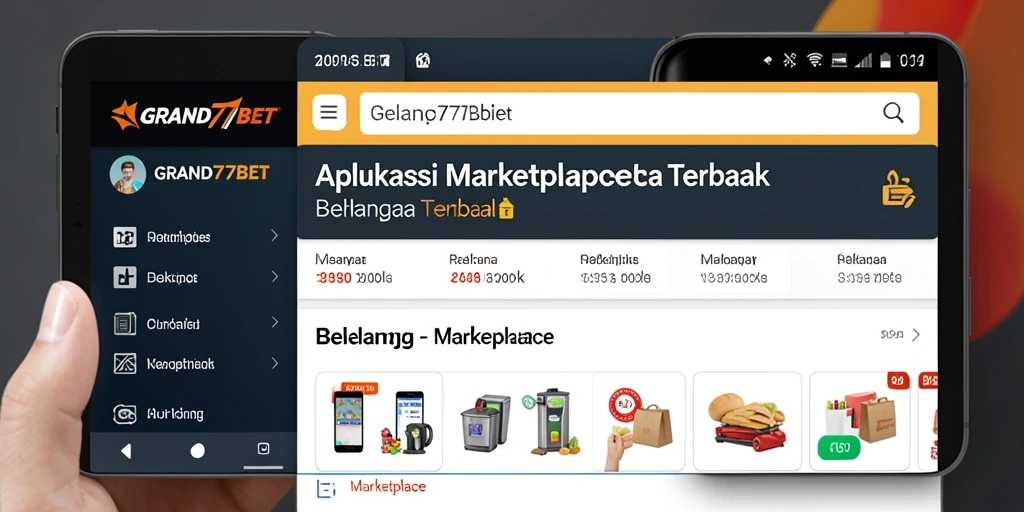 Tampilan antarmuka aplikasi GRAND77BET yang intuitif dan menarik.
