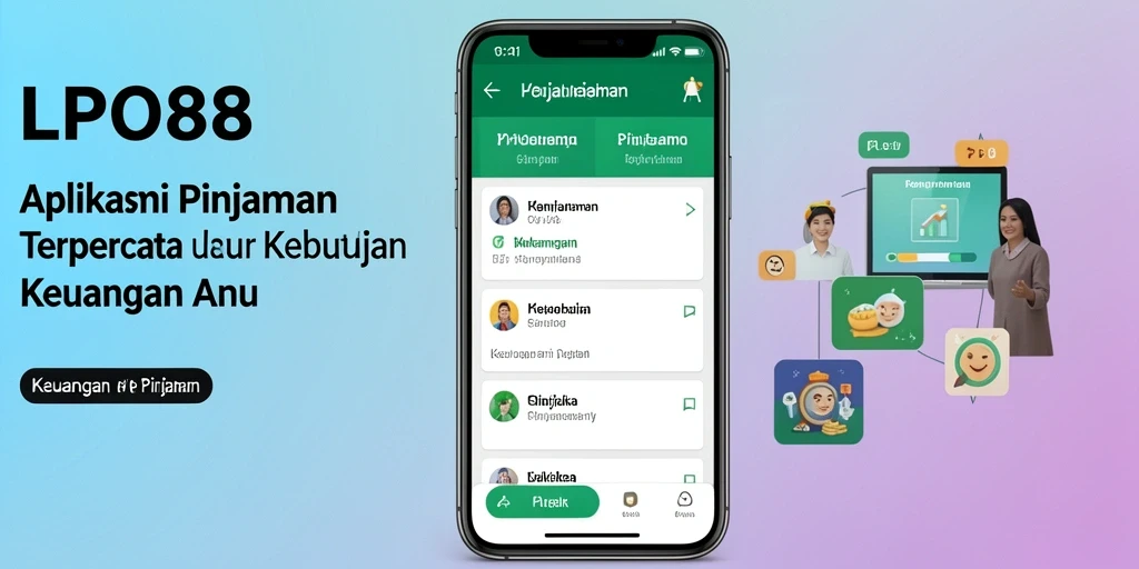 Tampilan antarmuka LPO88 yang ramah pengguna untuk pinjaman.