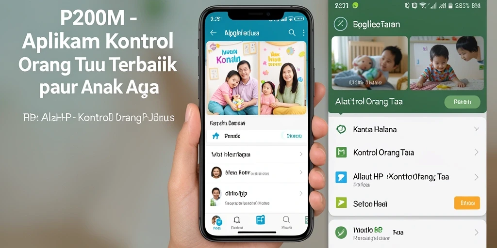 Antarmuka P200M yang intuitif untuk kontrol orang tua.