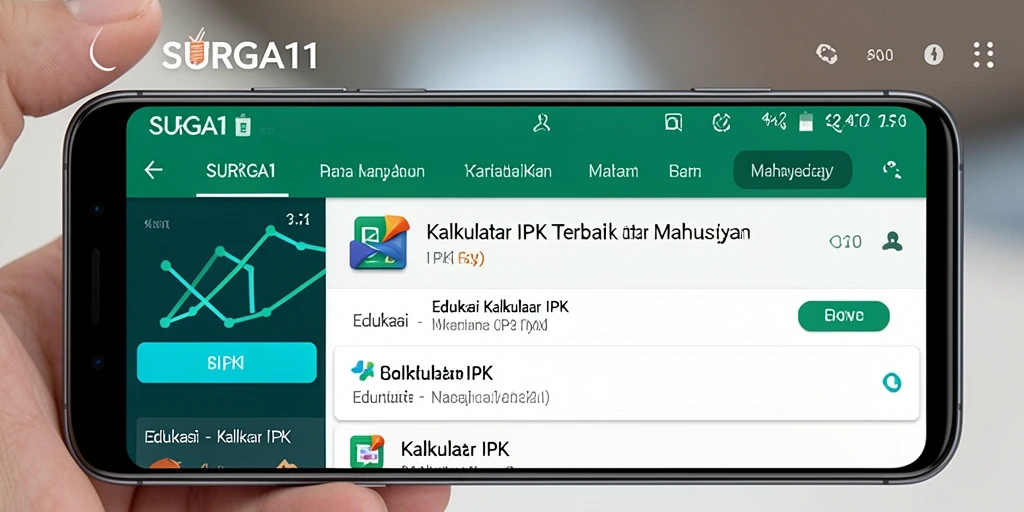 Tampilan antarmuka SURGA11 yang user-friendly dan informatif.