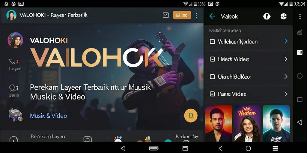 Tampilan antarmuka VALOHOKI saat merekam layar.